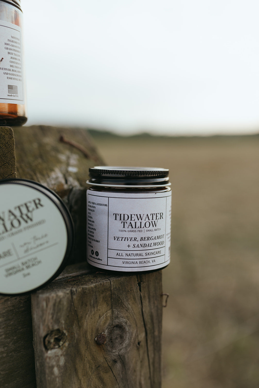 Vetiver, Bergamot, & Sandalwood 4oz Jar