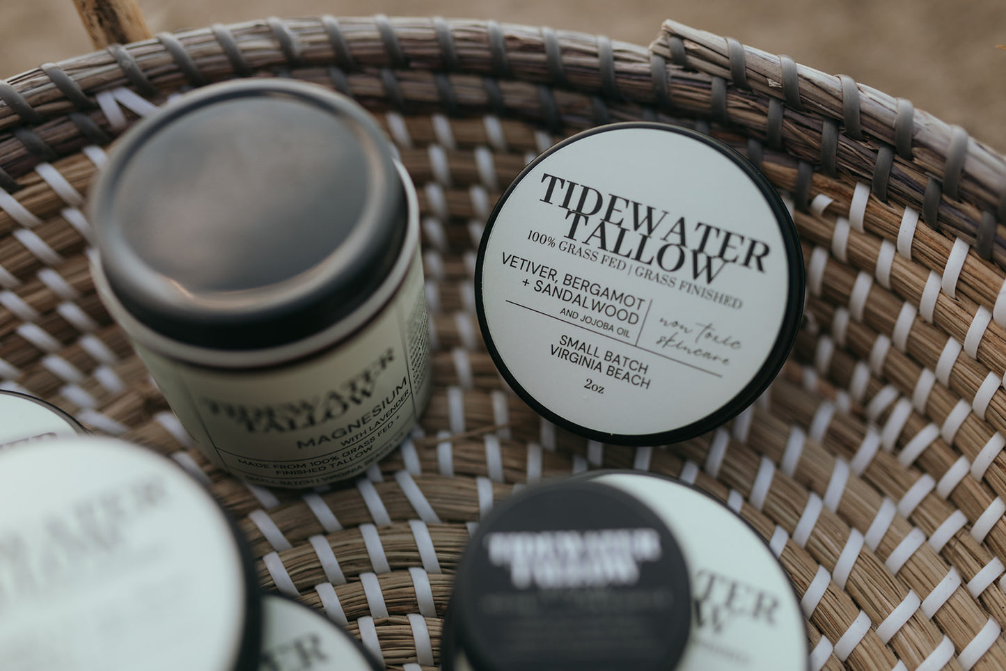 Vetiver, Bergamot, & Sandalwood 2oz Travel Tin